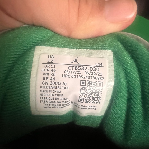 Air Jordan 3 retro Pine Green - Picture 7 of 9